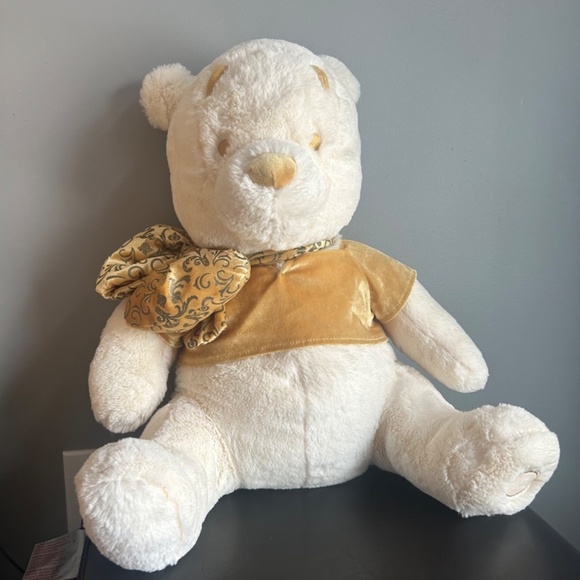 Disney Gold and Cream Winnie the Pooh Plush Stuffed Animal - Picture 12 of 12
